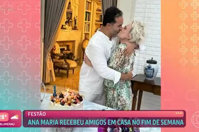 Ana Maria Braga e o namorado