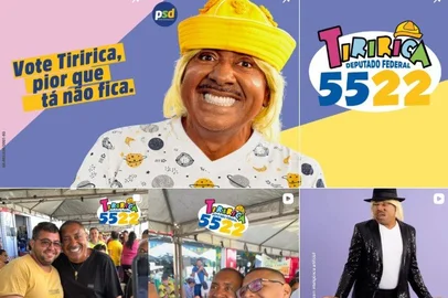 Palanque Digital: Tiririca é candidato pela quinta vez, mas agora pelo Ceará.