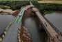 Liberação de ponte provisória retoma ligação entre cidades da Região Central interrompida desde a enchente
