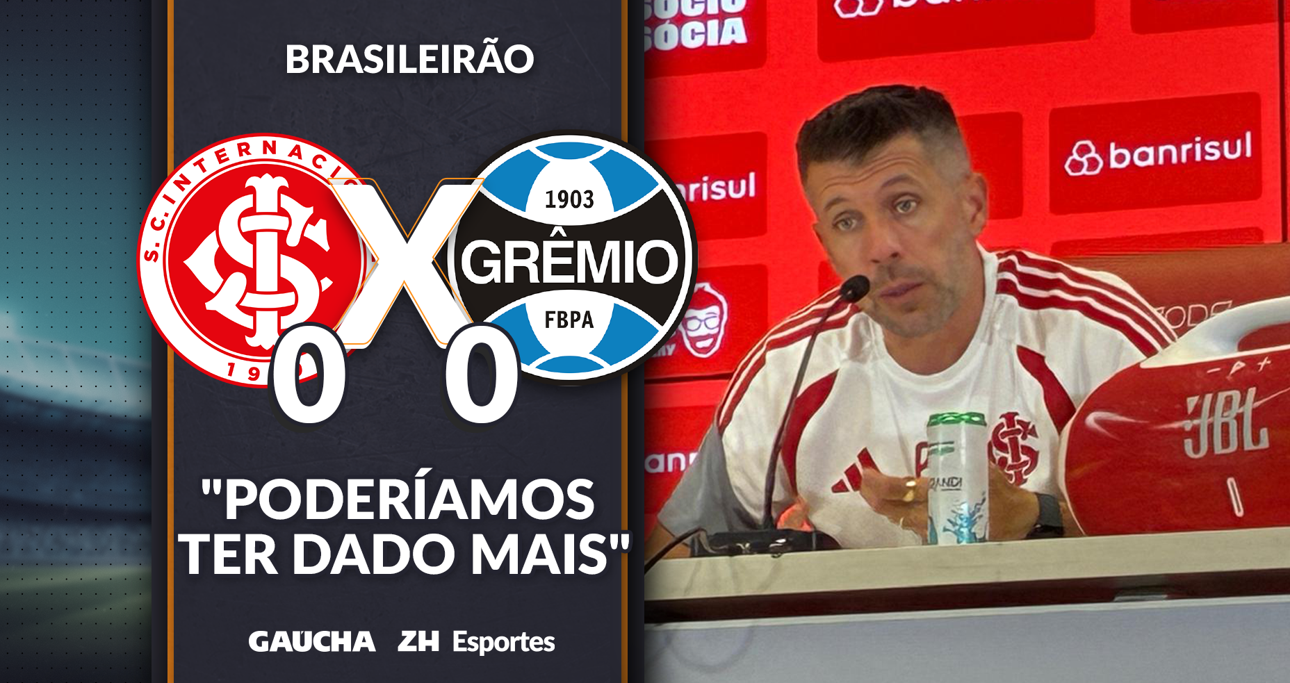 Coletiva de Pezzolano: tristeza pelo empate e elogios &agrave; defesa