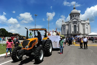 FARROUPILHA, RS, BRASIL, 02/02/2023. Romaria Votiva no Santuário de Caravaggio, em Farroupilha. (Bruno Todeschini/Agência RBS)Indexador: BTK<!-- NICAID(15338165) -->