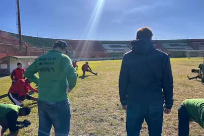 treino do são paulo de rio grande