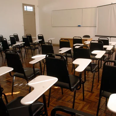 *** Sala de aula/UERGS?xu ***Sala de aula da(UERGS) Universidade do Estado do Rio Grande do Sul, no colégio Cristóvão de Mendoza.<!-- NICAID(1129523) -->