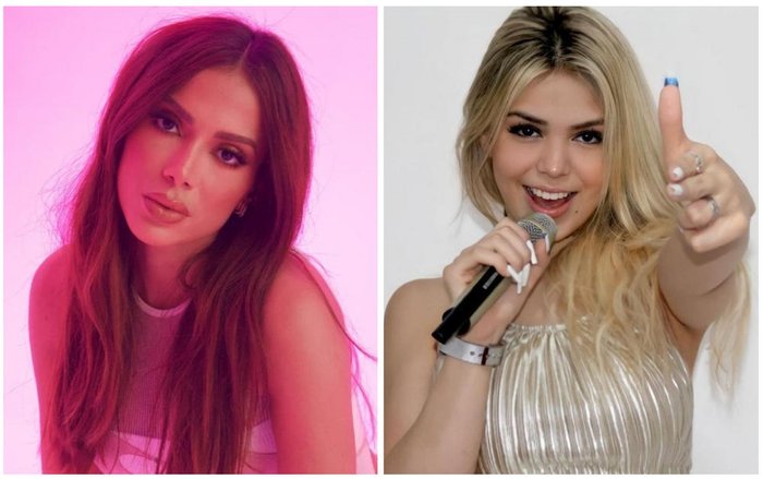 Colagem sobre fotos de @anitta e @melodyoficial3 / Reprodução