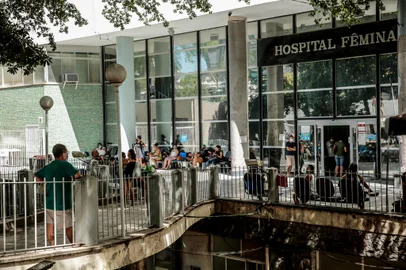 PORTO ALEGRE, RS, BRASIL - 08/02/2021Fachada do Hospital Fêmina<!-- NICAID(14709526) -->