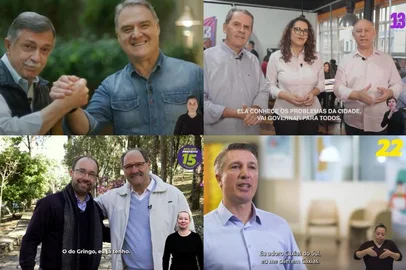 Campanhas da televisão dos quatro candidatos à prefeitura de Caxias do Sul <!-- NICAID(15854886) -->