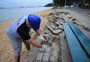 Começa obra para recuperar orla de Ipanema, atingida pela enchente