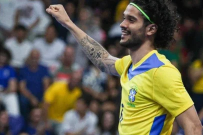 Lucão, ala da Seleção Brasileira de Futsal em 2025.