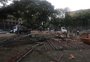 Coreto em frente ao Colégio Júlio de Castilhos, em Porto Alegre, é derrubado; veja vídeo