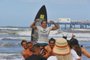 Xangri-lá, RS, Brasil, 16/04/2023 - Silvana Lima, vencedora do Dream Tour de surf na praia de Atlântida - Foto: Lauro Alves/Agência RBS<!-- NICAID(15403991) -->