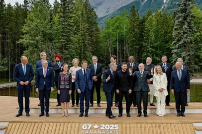 Líderes mundiais em reunião do G7<!-- NICAID(16062676) -->
