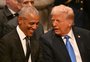 "Sonolento" e "Barack Houssein": Trump instala placas na Casa Branca com ofensas a Biden e Obama
