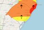 RS tem três alertas do Inmet para chuva intensa e rajadas de vento de até 100 km/h