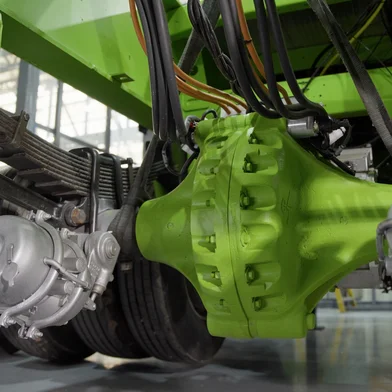 Sistema e-Sys, da Randoncorp, de tração auxiliar elétrico atua na recuperação de energia cinética gerada em movimentos de descida e frenagem. Essa carga pode ser usada em momentos que exigem tração, como subidas e ultrapassagens. Foto: Márcio Campos/Divulgação/Randoncorp<!-- NICAID(16039185) -->