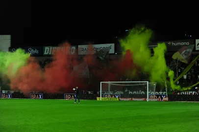 CAXIAS DO SUL, RS, BRASIL, 26/06/2024. Juventude x Flamengo, jogo válido pela 12ª rodada da série A do Campeonato Brasileiro e realizado no estádio Alfredo Jaconi. Na foto, torcida do Juventude (Porthus Junior/Agência RBS)<!-- NICAID(15799137) -->