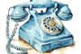 Blue Retro Telephone, PNG Clipart Image, Vintage Painted Watercolor Art, Generative AIFonte: 629455973<!-- NICAID(15552681) -->