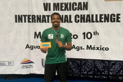 Atleta de Badminton do Recreio da Juventude conquista medalha de bronze em torneio internacional<!-- NICAID(16283102) -->