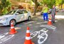 Dois quilômetros de ciclorrota estão sendo implantados na Cidade Baixa, em Porto Alegre