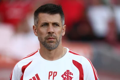 PORTO ALEGRE, RS, BRASIL, 21-02-2026: Internacional x Ypiranga, partida de volta pela semifinal do Gauchão 2026, no Estádio Beira-Rio. No jogo de ida, o Inter venceu por 3 a 0 e chega com ampla vantagem para confirmar a vaga na final do Campeonato Gaúcho. Foto: Bruno Todeschini/Agência RBS<!-- NICAID(16230205) -->