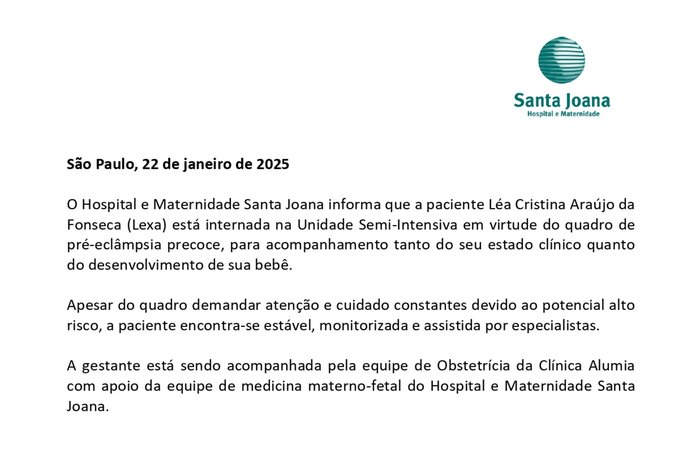 Maternidade Santa Joana / Divulgação