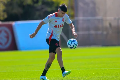 Alan Rodríguez em treino do Inter<!-- NICAID(16146277) -->