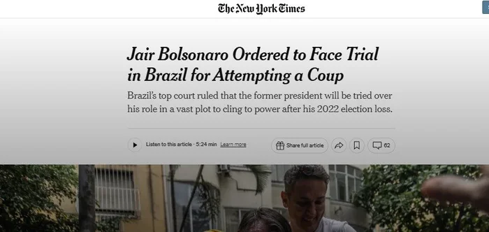 Reprodução / The New York Times