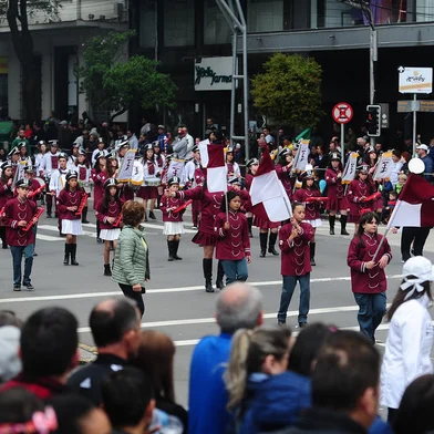 CAXIAS DO SUL, RS, BRASIL, 07/09/2022. Desfile de 7 de setembro em Caxias do Sul, com a participação de 42 entidades, civis e militares. (Bruno Todeschini/Agência RBS)<!-- NICAID(15199343) -->