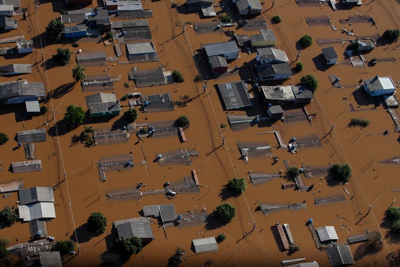 ELDORADO DO SUL, RS, BRASIL - 06/05/2024 - Cidade de Eldorado do Sul, na Região Metropolitana, atingida pela forte enchente. FOTO: DUDA FORTES, AGÊNCIA RBS<!-- NICAID(15756907) -->