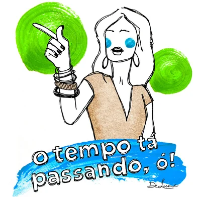 Ilustração de Deise Lume para a crônica "Onde foi parar o tempo?", de Pedro Guerra, a ser publicada na edição dos dias 8 e 9 de março.<!-- NICAID(15989741) -->