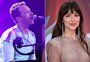 Chris Martin, vocalista do Coldplay, se declara à atriz de "50 tons" em show: "Meu universo"