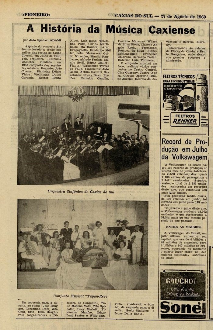 Jornal Pioneiro / Reprodução Jornal Pioneiro / Reprodução