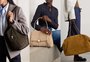 Bolsas de camurça garantem praticidade e toque despojado a looks clássicos