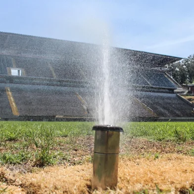 Caxias finaliza sistema de irrigação no gramado do Centenário.<!-- NICAID(15905198) -->