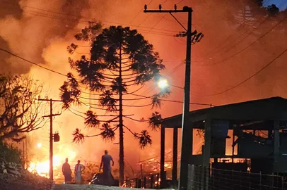 5 de fevereiro de 2025Um incêndio de grandes proporções atingiu uma plantação de eucaliptos na localidade de Santo Antônio em São José do Herval, no Vale do Taquari.<!-- NICAID(15988891) -->