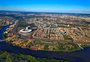 Foto de camuflagem aérea feita sobre a Arena do Grêmio viraliza nas redes sociais