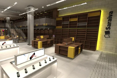 Loja da Livraria Saraiva em Nova Iguaçu-RJ.<!-- NICAID(12436053) -->