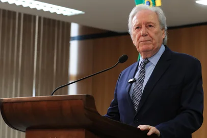 O ministro da Justiça e Segurança Pública , Ricardo Lewandoski , durante anúncio de nova versão da Pec da Segurança Pública.<!-- NICAID(15956317) -->