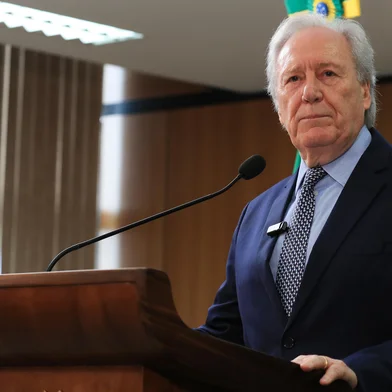 O ministro da Justiça e Segurança Pública , Ricardo Lewandoski , durante anúncio de nova versão da Pec da Segurança Pública.<!-- NICAID(15956317) -->