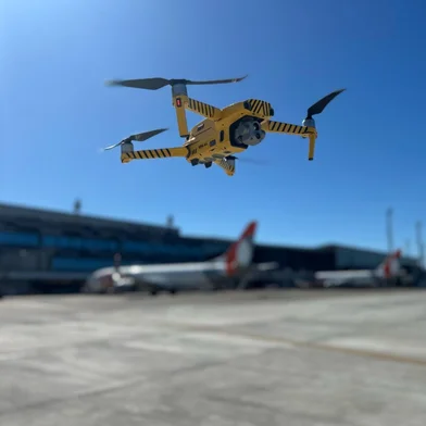 Drones são usados pela Fraport no aeroporto de Porto Alegre desde 2018<!-- NICAID(16143282) -->