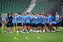 Argentina’s head coach Lionel Scaloni (3rd L) attends a training session ahead of a football invitational match between Argentina and Australia at Worker's stadium in Beijing on June 14, 2023.WANG Zhao / AFP