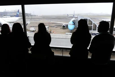 PORTO ALEGRE,RS,BRASIL.2019,09,11.Uma das principais mudanças decorrentes das obras de melhoria do Aeroporto Salgado Filho, em Porto Alegre, entrou em operação nesta quarta-feira (11). A antiga área do check-in doméstico do terminal 1 começou a ser ocupada pelas empresas áreas internacionais. A mudança definitiva deve se estender até o próximo domingo (15).Na foto.Terminal 2 (RONALDO BERNARDI/AGENCIA RBS).<!-- NICAID(14244324) -->