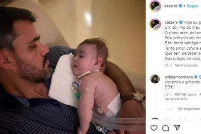 Ator Juliano Cazarré com a filha<!-- NICAID(15322170) -->