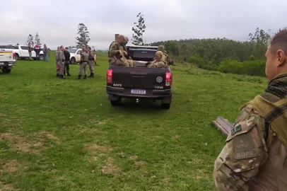 Mobilização da BM para encontrar assaltantes foragidos