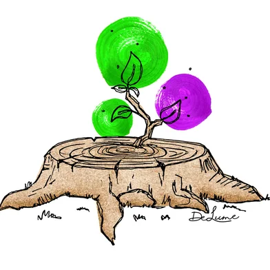 Ilustração de Deise Lume para a crônica "Quantas vezes eu morri