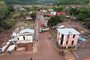 SANTA TEREZA, RS, BRASIL, 09/09/2023. Santa Tereza é o município da Serra mais afetado após as fortes chuvas que causaram a cheia do Rio Taquari. Voluntários chegam ao município para ajudar na limpeza e reconstrução. Vistas aéreas da cidade.  (Porthus Junior/Agência RBS)<!-- NICAID(15536195) -->