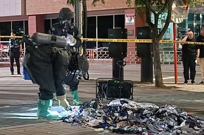 Coreia do Sul com lixo espalhado nas ruas, enviado supostamente pela Coreia do Norte — Foto: Ministério da Defesa da Coreia do Sul/AFP<!-- NICAID(15778795) -->