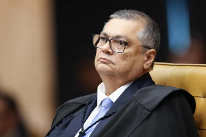 Ministro FlÃ¡vio Dino durante a sessÃ£o plenÃ¡ria do STF. Foto: Andressa Anholete/STF<!-- NICAID(15897542) -->