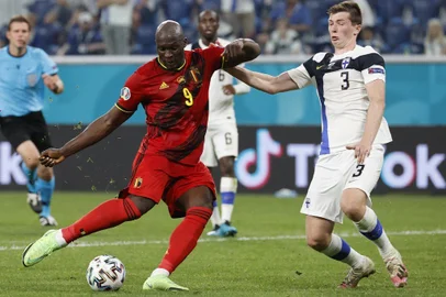 Lukaku, Bélgica x Finlândia, Eurocopa