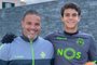 Diego Silva, ex-goleiro do Juventude, e seu filho, Diego Callai, goleiro do Sporting, de Portugal<!-- NICAID(14788443) -->
