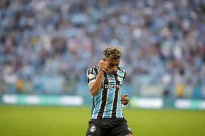 Partida entre Grêmio e Coritiba válida pela 12ª rodada da Série A do Campeonato Brasileiro disputada na Arena do Grêmio, em Poro Alegre (RS).<!-- NICAID(15465731) -->